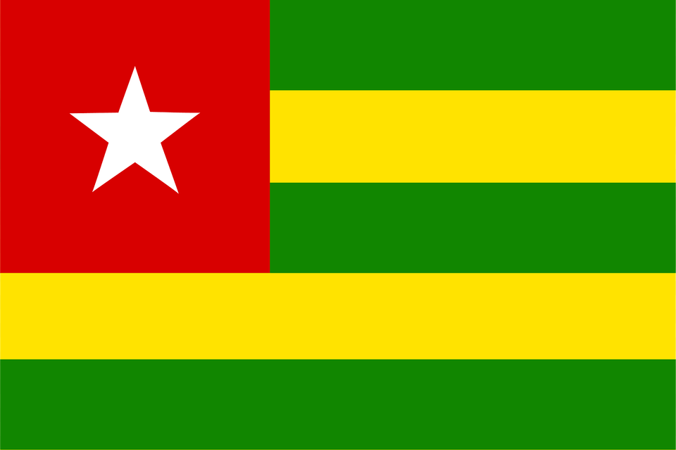 Flag Of Togo Clipart Free Png