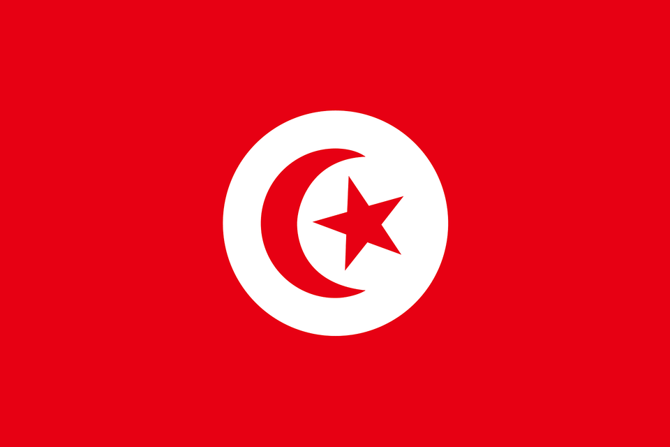 Flag Of Tunisia Clipart, Star Symbol, Symbol, Logo Png Image