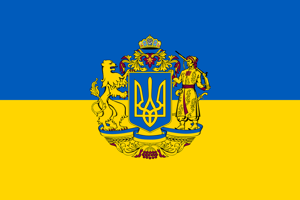 Flag Of Ukraine 2 Clipart, Emblem, Person, Symbol, Logo Png Image