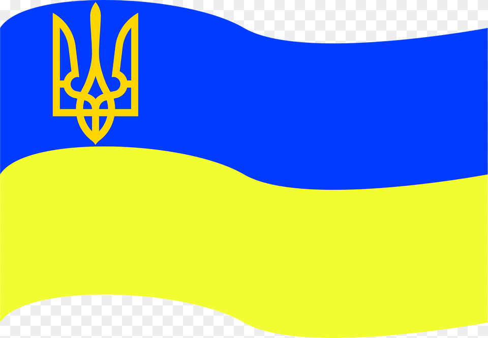 Flag Of Ukraine With Coat Of Arms Clipart, Cap, Clothing, Hat, Swimwear Free Transparent Png