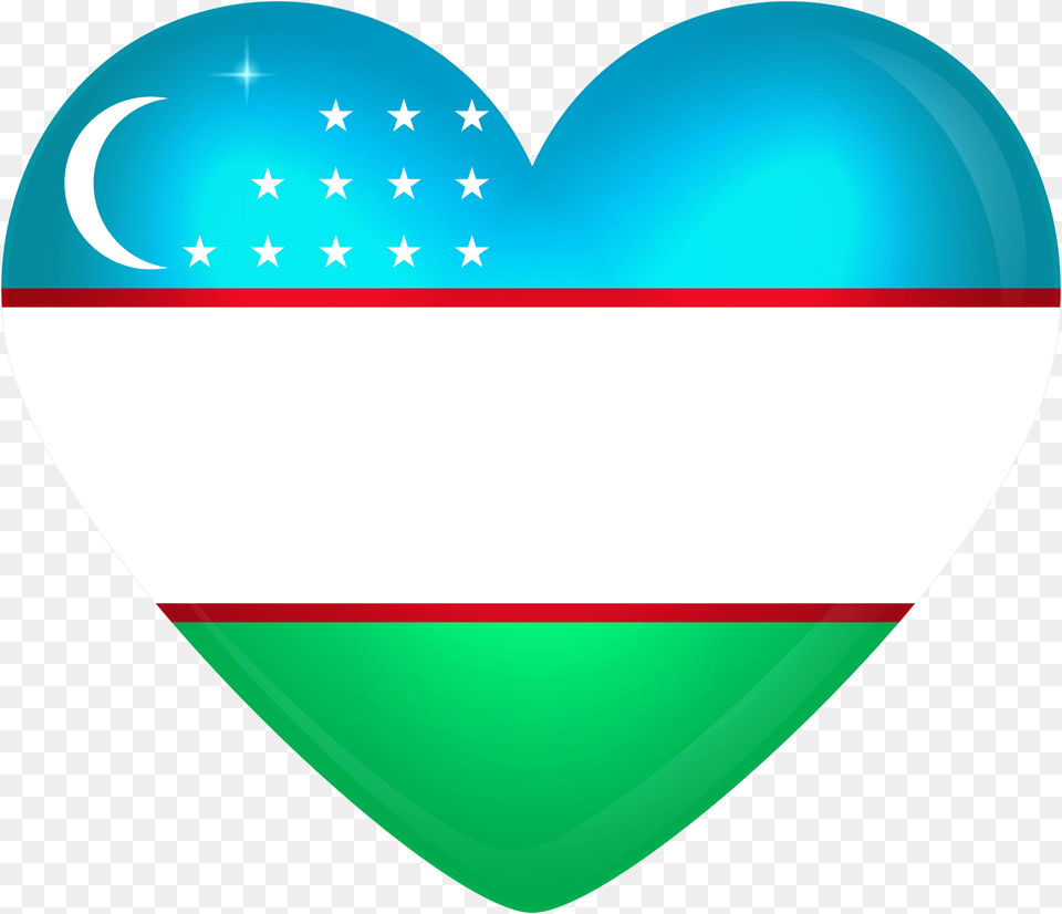 Flag Of Uzbekistan Clipart Royalty Uzbekistan Uzbekistan Flag, Heart Free Transparent Png