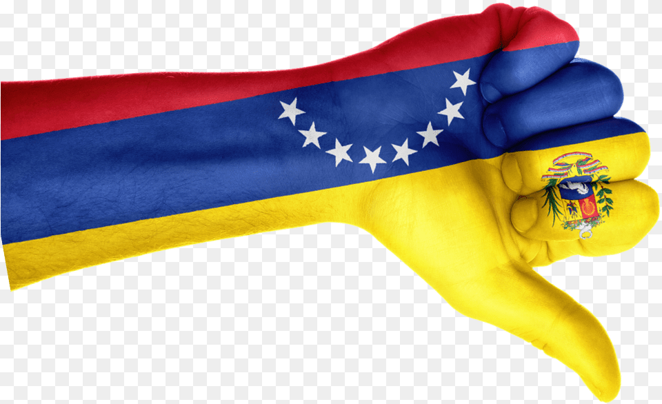 Flag Of Venezuela Cropped Thumbs Up Nch Flag Of The United States, Clothing, Glove, Body Part, Hand Free Transparent Png