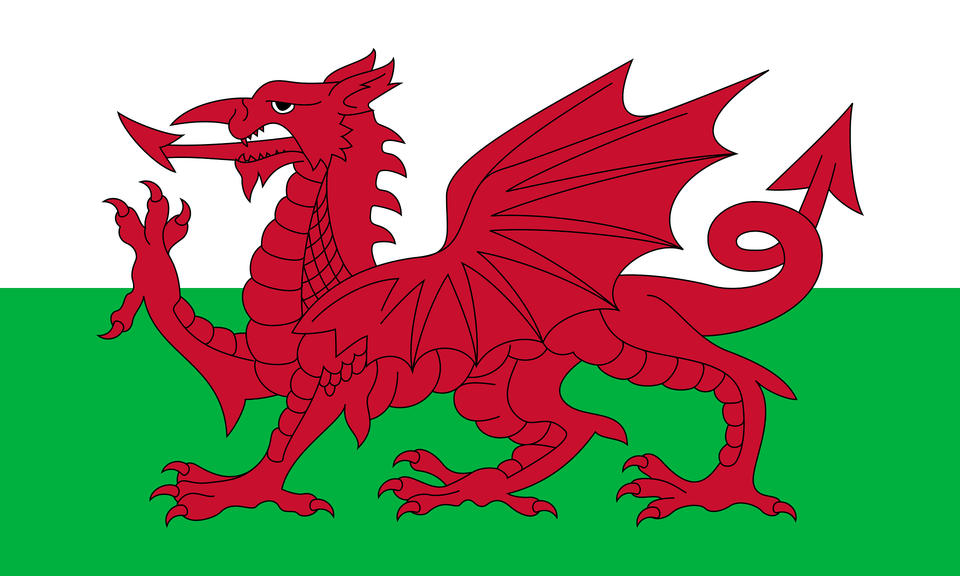 Flag Of Wales 1959present Clipart, Dragon, Animal, Dinosaur, Reptile Free Png