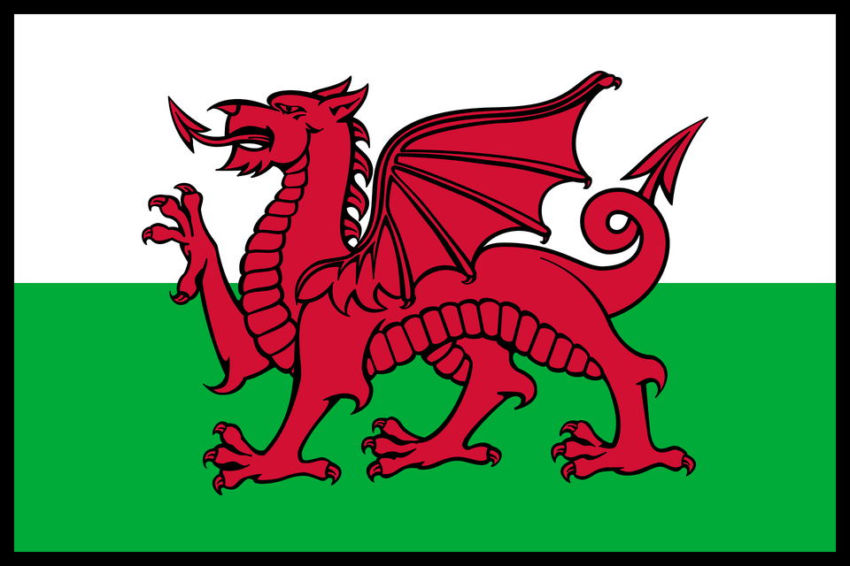 Flag Of Wales Bordered Clipart, Dragon Png Image