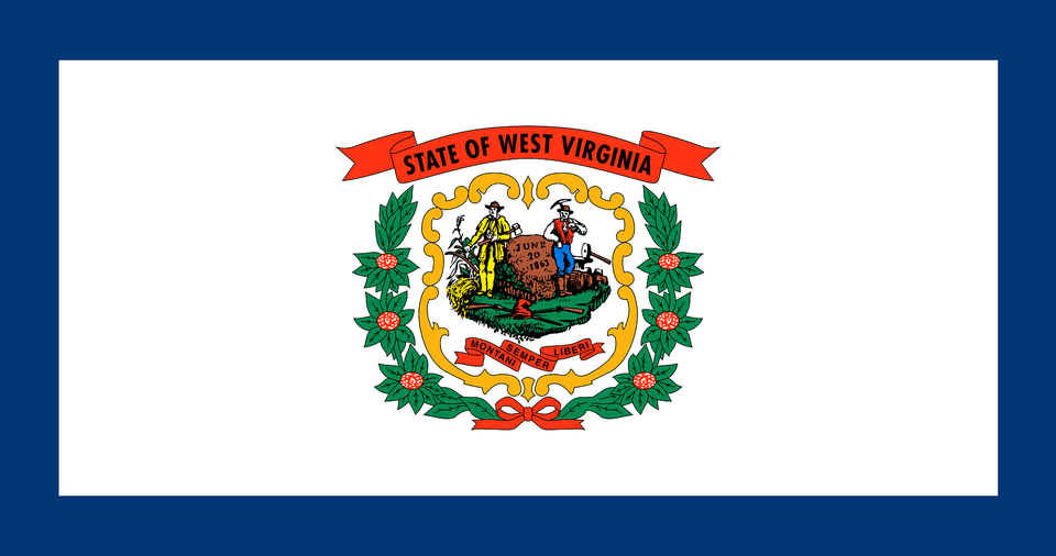 Flag Of West Virginia Clipart, Logo, Emblem, Person, Symbol Free Png Download