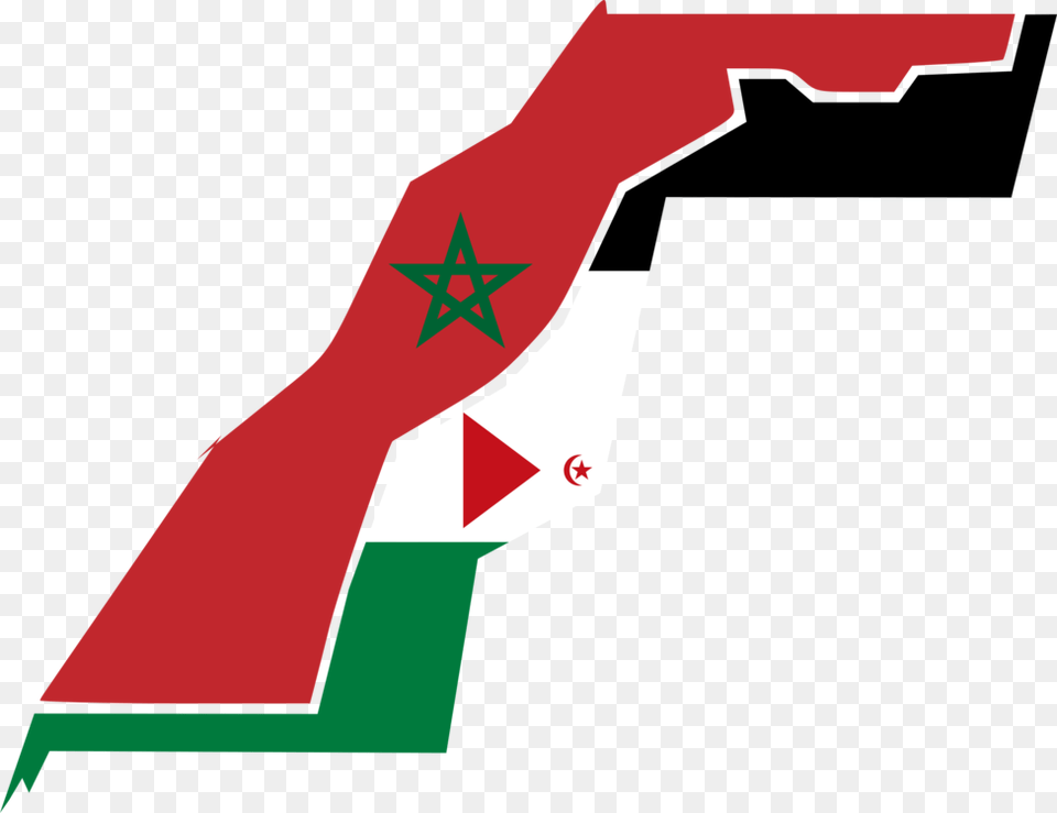 Flag Of Western Sahara Flag Of Morocco Map National Flag, Symbol, Person Free Png Download