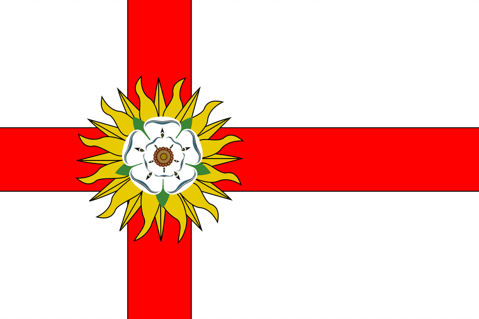 Flag Of Yorkshire Flag Institute Clipart, Logo, Symbol Free Transparent Png