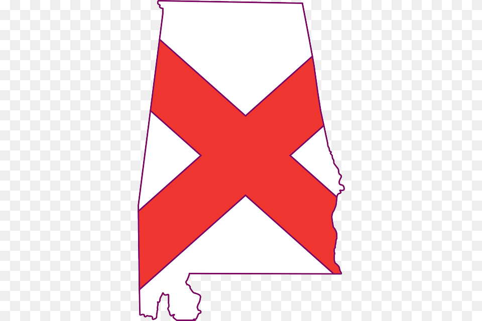 Flag Outline States State United America Alabama Alabama Flag In State Outline Free Png