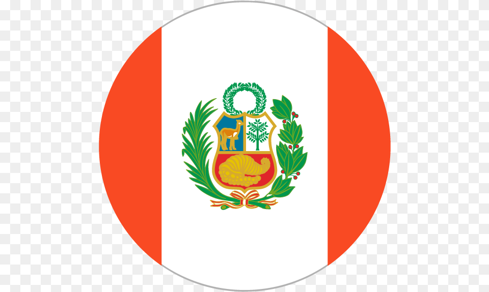 Flag Peru, Logo, Emblem, Symbol, Disk Free Transparent Png