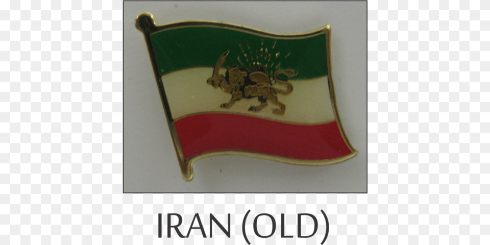 Flag Pins Iran Old Single Lapel Pin, Logo, Badge, Symbol, Emblem Png
