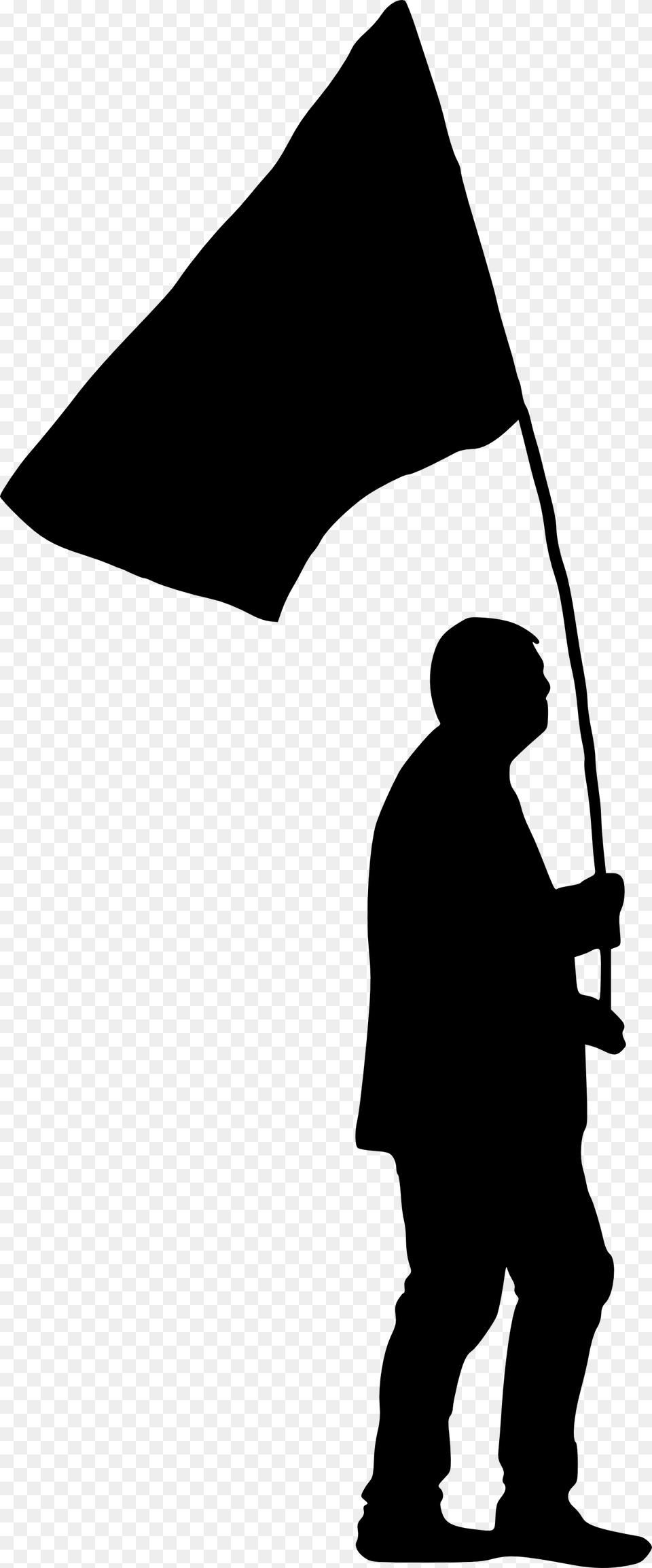 Flag Silhouette Clip Art, Person, People, Man, Male Free Png