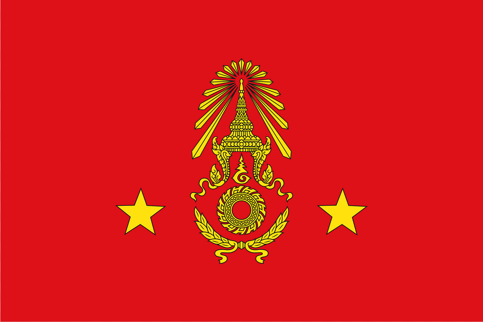 Flag Thai Army Division Commander Clipart, Emblem, Symbol Png Image