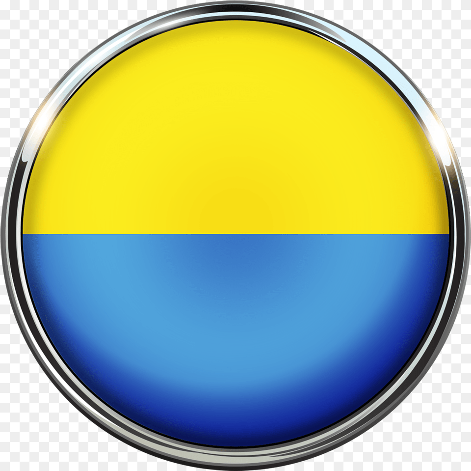 Flag Ukraini V Kruge, Sphere, Disk Png Image