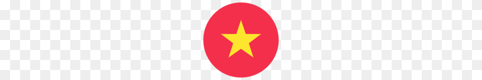 Flag Vietnam Emoji On Emojione, Star Symbol, Symbol Free Transparent Png