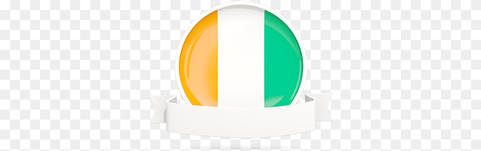 Flag With Empty Ribbon Circle, Food, Meal, Dish, Helmet Png Image