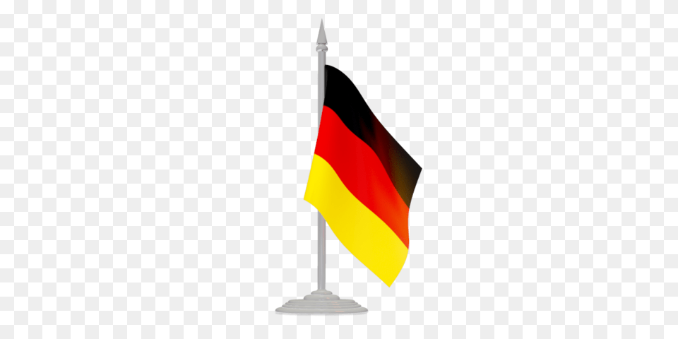 Flag With Flagpole Illustration Of Flag Of Germany, Germany Flag Free Transparent Png