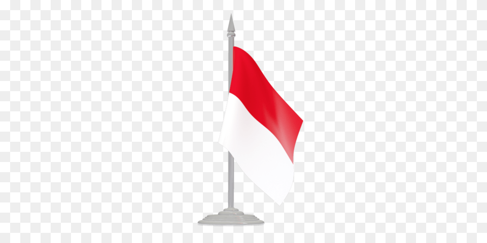 Flag With Flagpole Illustration Of Flag Of Indonesia, Rocket, Weapon Free Png