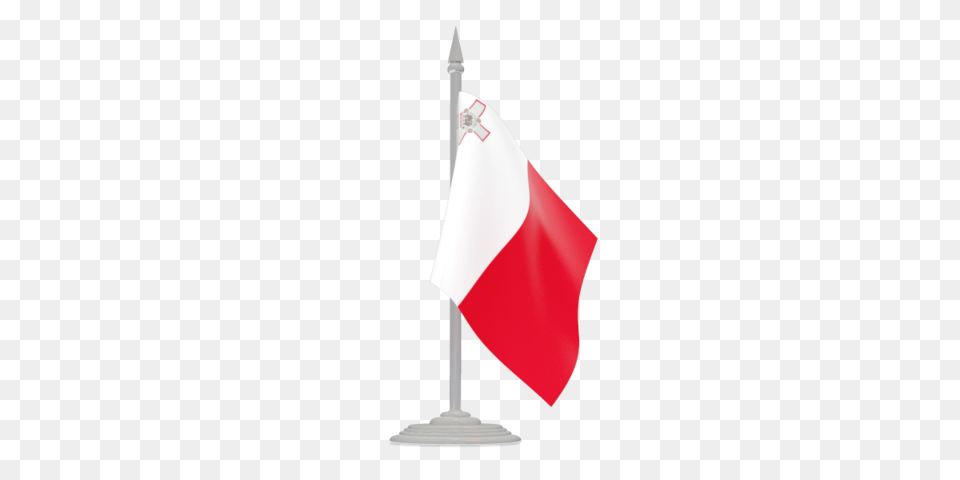 Flag With Flagpole Illustration Of Flag Of Malta Free Png Download