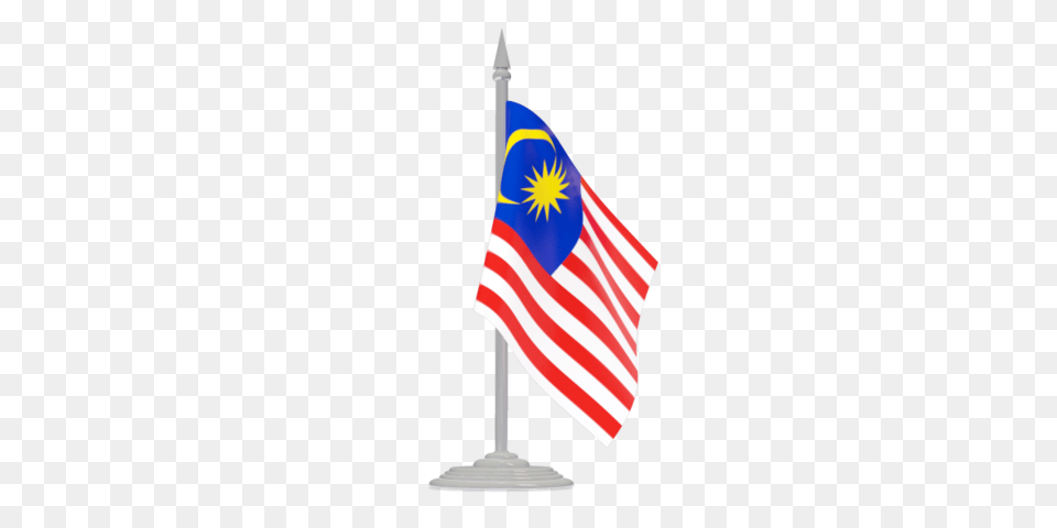 Flag With Flagpole Malaysia, Malaysia Flag Png Image