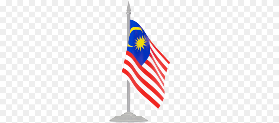 Flag With Flagpole Malaysia Central African Republic Flag, Malaysia Flag Free Transparent Png