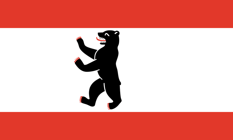 Flagge Von Berlin Clipart, Silhouette, Animal, Canine, Dog Free Png