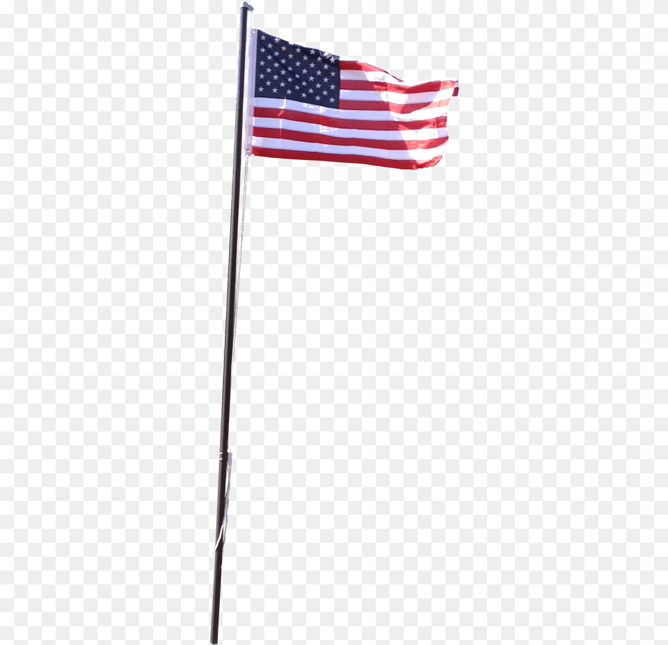 Flagpole Clip Light Pole Transparent American Flag, American Flag Png Image