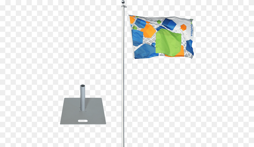 Flagpole Standard With Base Plate Flag Free Png Download