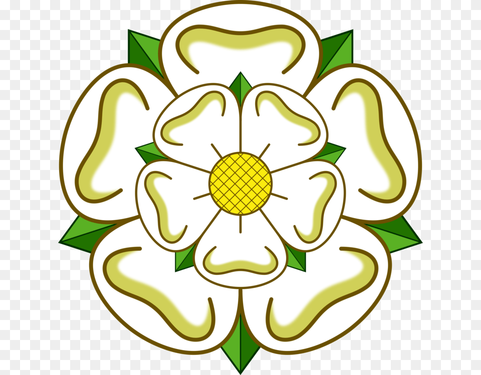 Flags And Symbols Of Yorkshire White Rose Of York Yorkshire, Daisy, Flower, Plant, Art Free Png