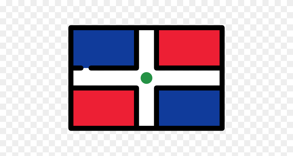 Flags Dominican Republic Flag Country Nation World Icon, Cross, Symbol Free Png Download