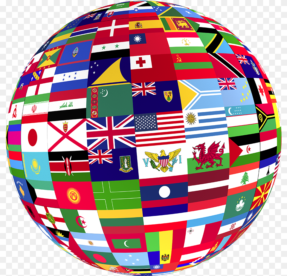 Flags Of The World Globe Icon Flag Of The United States Virgin Islands, Sphere, Astronomy, Outer Space, Planet Free Png Download