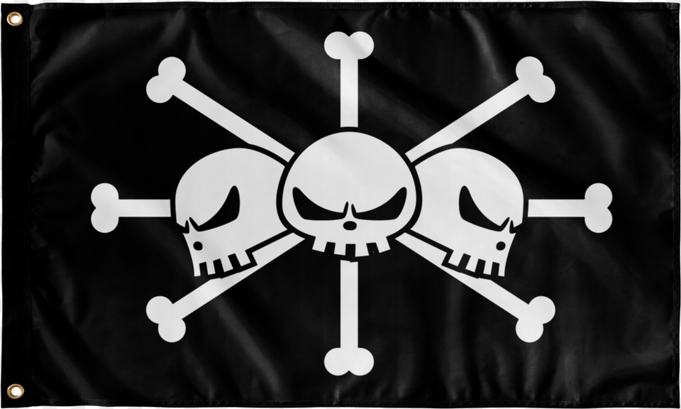 Flags Wall Flag Blackbeard One Piece Logo, Fungus, Plant, Person, Pirate Free Png Download