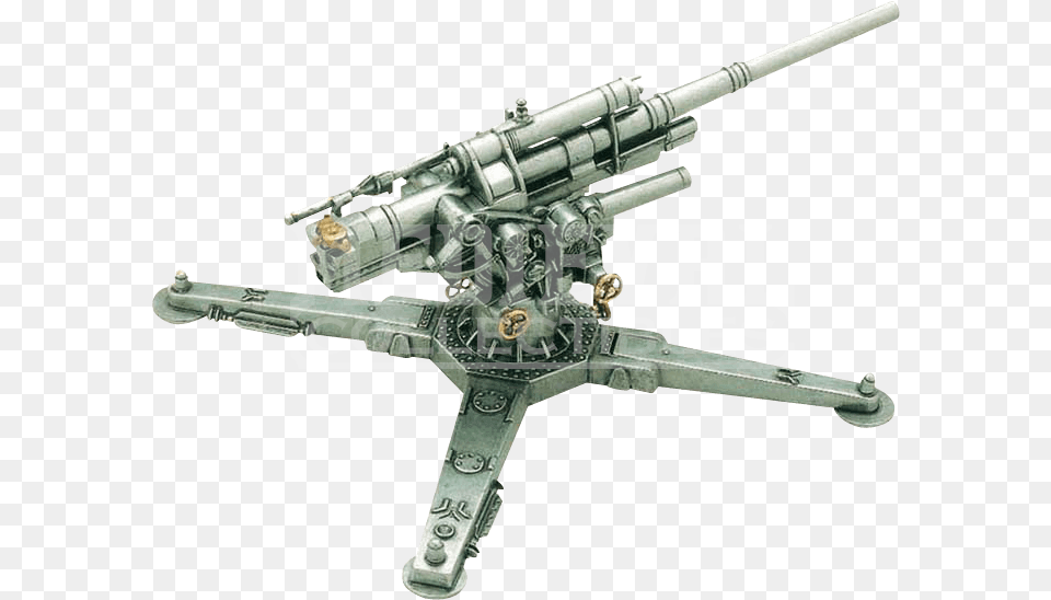 Flak 41 German Anti Aircraft Gun Replica Ww2 German Artillery Guns, Machine Gun, Weapon, Airplane, Transportation Free Png