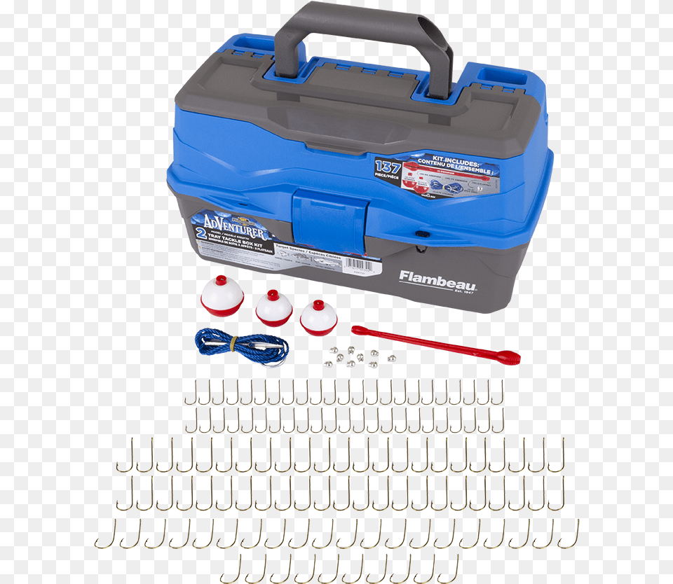 Flambeau Adventure 137 Piece Fishing Kit Briefcase, Computer Hardware, Electronics, First Aid, Hardware Png