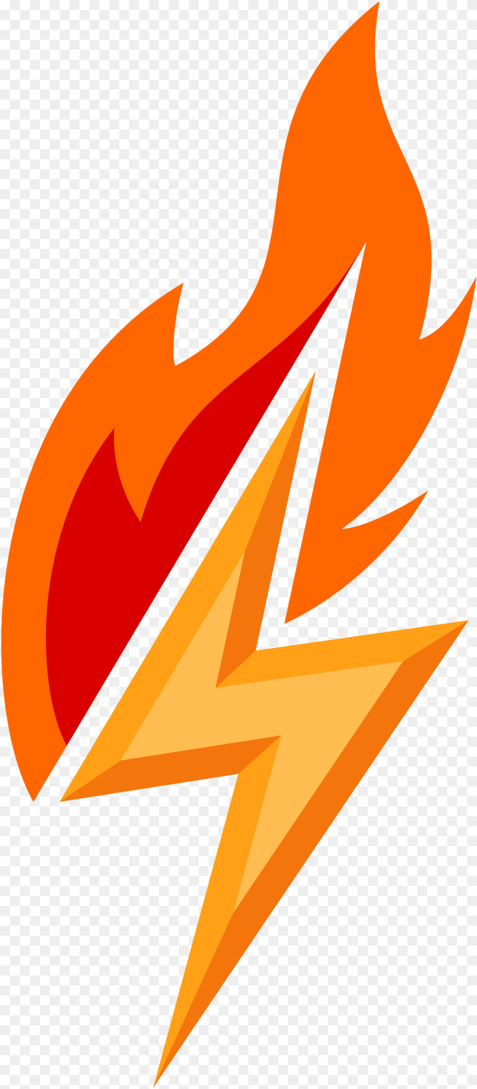Flame Bolt Flame Bolt Lightning Bolt With Flames, Fire, Animal, Fish, Sea Life Free Transparent Png
