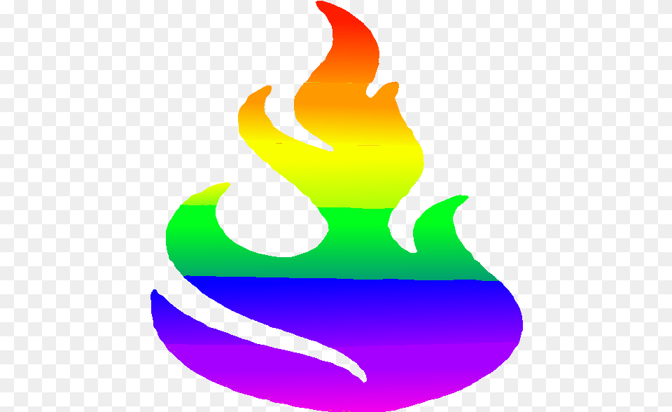 Flame Clipart Rainbow Rainbow Fire, Person, Light Free Png Download