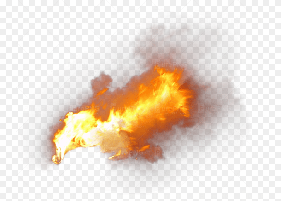 Flame Clipart Smoke Flame And Smoke, Fire, Bonfire, Outdoors Png Image