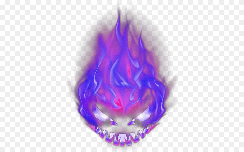 Flame Devil Blue Horror Flame Devil Effect Element Flame Purple Fire, Chandelier, Lamp Free Png