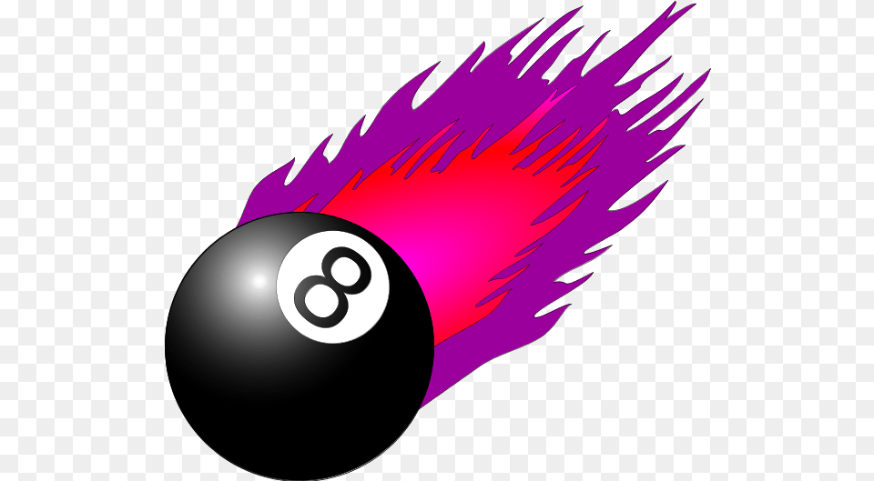 Flame Flaming Fire V3 Clipart 8 Ball Pool Ball On Fire, Sphere, Animal, Fish, Sea Life Free Png