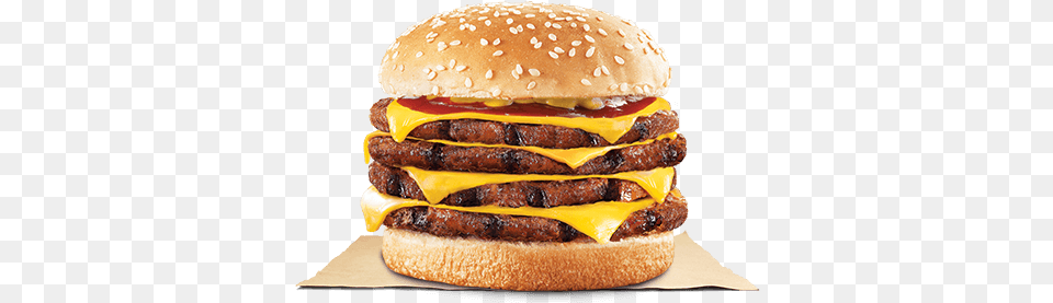 Flame Grilled Quadruple Cheeseburger Bbq Steakhouse Meal Burger King, Food Png Image