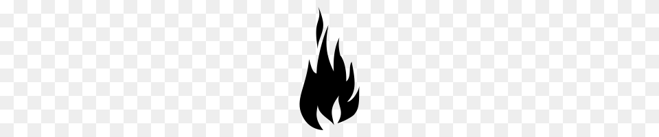 Flame Icons Noun Project, Gray Free Png Download