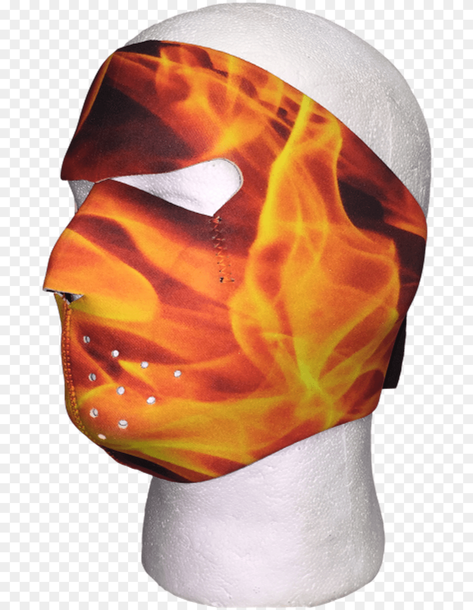 Flame Inferno Face Mask Mask, Accessories, Person, Headband, Gemstone Free Png