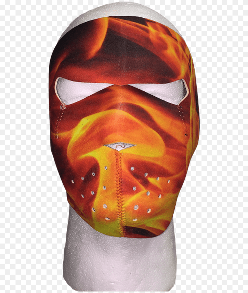 Flame Inferno Full Face Mask Face Mask, Cap, Clothing, Hat, Woman Png