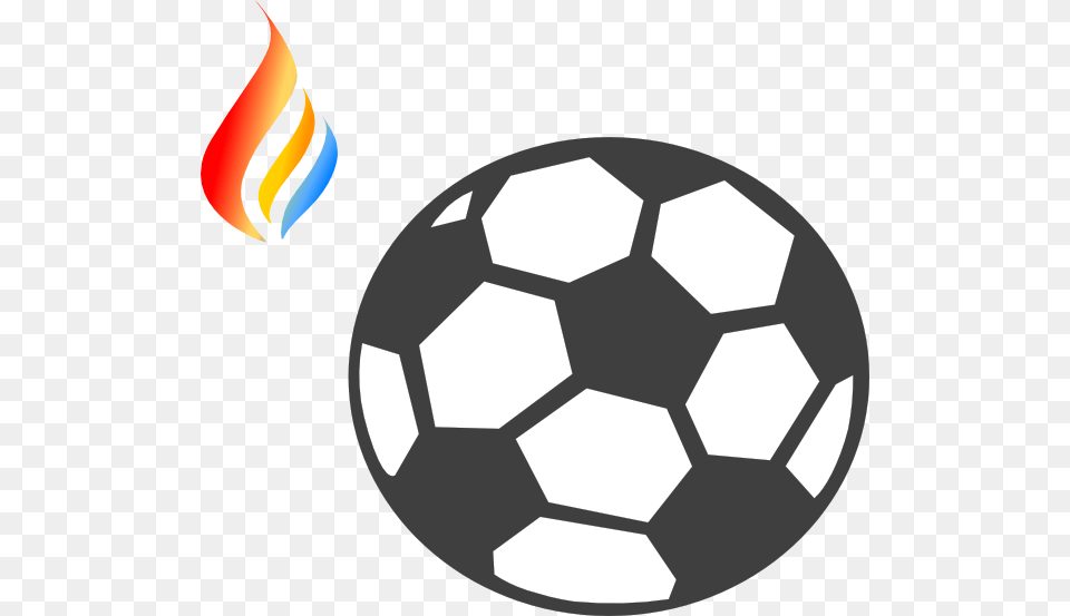 Flame Logo 8 Soccer Clipart Black And White, Ball, Football, Soccer Ball, Sport Free Png Download