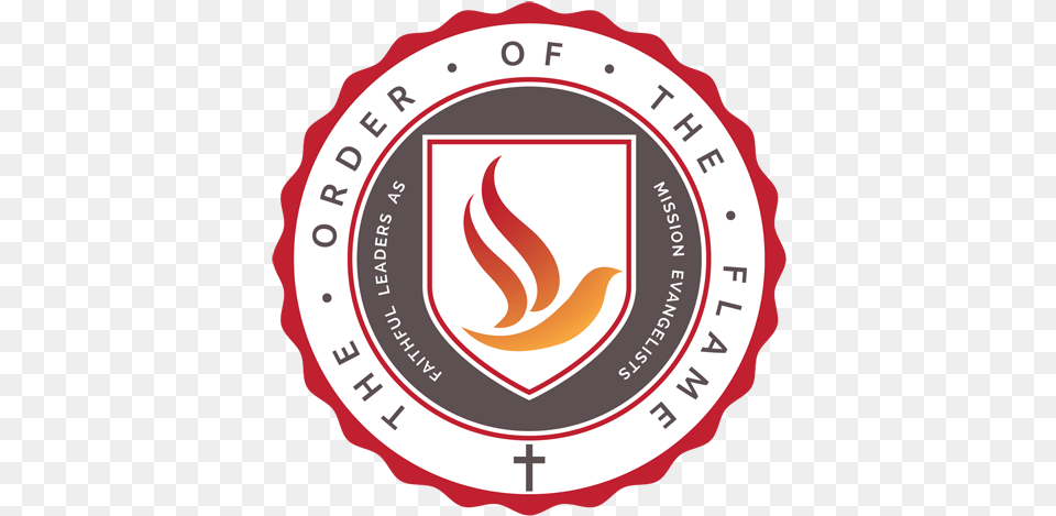 Flame Logo Color Whitebg Evangelist Logo, Emblem, Symbol, Badge, Disk Png