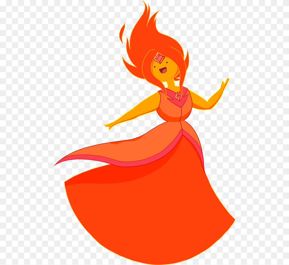 Flame Princess, Cartoon, Dancing, Leisure Activities, Person Free Png Download