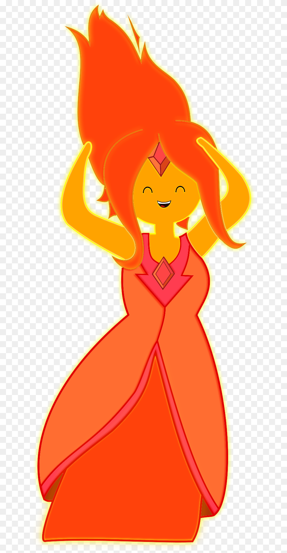 Flame Princess Carmelldansen Vector By Advenimetime Flame Princess Adventure Time Gif, Cartoon, Fire Free Png Download