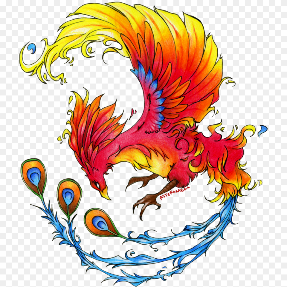 Flame The Phoenix, Dragon, Pattern Png Image