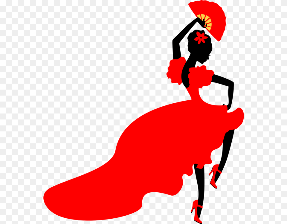 Flamenco Dance Cartoon Silhouette, Mountain, Nature, Outdoors, Person Free Png Download