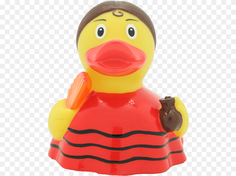 Flamenco Dancer Rubber Duck By Lilalu Lilalu 85 Cm Flamenco Dancer Duck Toy Multi Colour, Food, Sweets Png