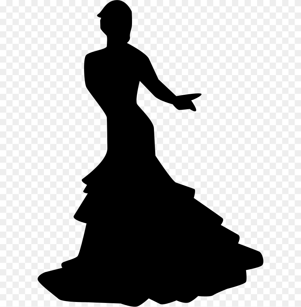 Flamenco Female Dancer Pose Comments Ariel The Little Mermaid Silhouette, Leisure Activities, Dancing, Person, Dance Pose Free Png Download